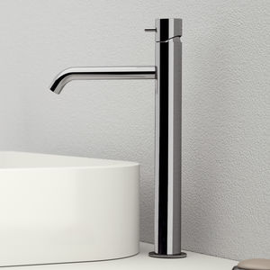 Einhebelmischer für Waschtisch / aus verchromtem Messing / für Badezimmer / 1-Loch