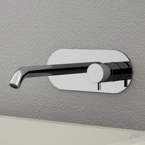 Einhebelmischer für Waschtisch / Einbau / aus verchromtem Messing / für Badezimmer