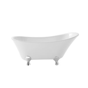 Badewanne auf Füßen / oval / aus Acryl