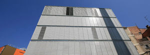 stapelbares Schiebe fensterläden / Aluminium / Fenster / mit Jalousie