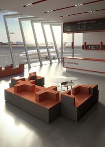 moderner Besuchersessel / Stoff / modulierbar
