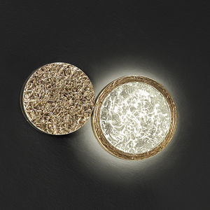 moderne Wandleuchte / Bronze / Glas / LED