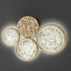 moderne Wandleuchte / Bronze / Glas / LED