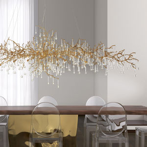 Hängelampe / originelles Design / Bronze / Glas