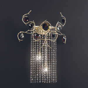 Stil-Wandleuchte / Bronze / aus Kristall / Halogen