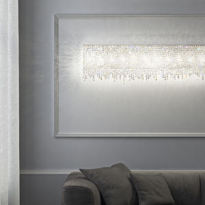 moderne Wandleuchte / aus Kristall / handgefertigt