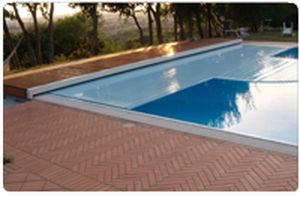 automatische Poolabdeckung / mit Sicherheitsvorrichtung / Latten