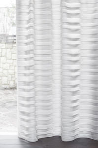 Gardinenstoff / Streifenmuster / Polyester / Wolle