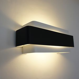 minimalistische Wandleuchte / Aluminium / Glühlampen / rechteckig