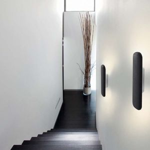 moderne Wandleuchte / Stoff / LED / linear