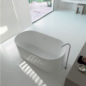 freistehende Badewanne / oval / Verbundwerkstoff