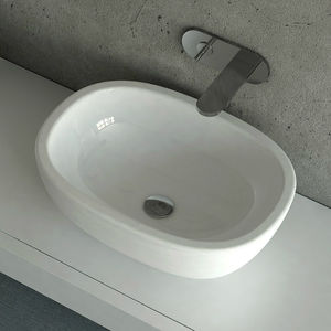 Aufsatzwaschbecken / oval / Keramik / modern