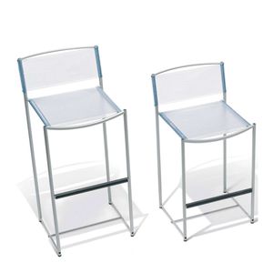 moderner Barstuhl / Stahl / aus PVC