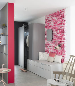 moderne Küche / Holzfurnier / aus Massivholz / aus Eiche