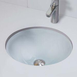 Unterbauwaschbecken / rund / Glas / modern
