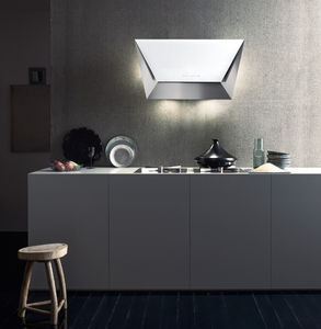 wandmontierter Dunstabzug / mit integrierter Beleuchtung / originelles Design