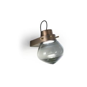 moderne Wandleuchte / Glas / Metall / LED
