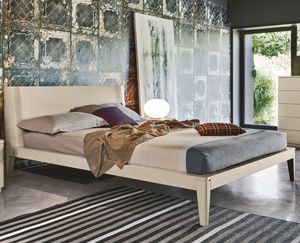 Doppelbett / modern / Kopfteil / aus Esche