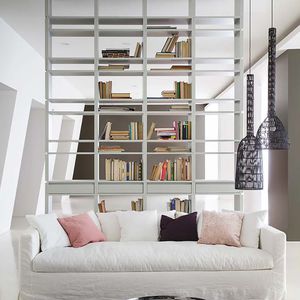 Modulregal / modern / lackiertes Holz / mit Schublade
