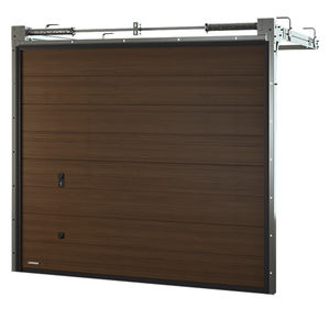 sektionale Garagentüren / Holz / Polyurethanschaum / automatisch