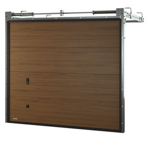 sektionale Garagentüren / Holz / Polyurethanschaum / automatisch