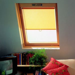 Roll-Rollos / aus Leinen / für Dachfenster / maßgefertigt