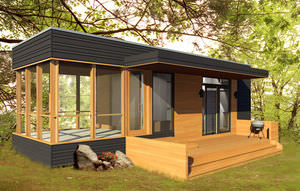 Fertig-Mikrohaus / modern / Holz / einstöckigesFertig