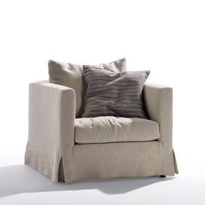moderner Sessel / Stoff / mit abnehmbaren Bezug
