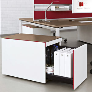 Stahl-Büroschubladenschrank / Melamin / 2 Schubladen / 3-Schubladen
