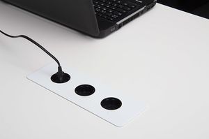 USB-Steckdose / multipel / Unterputz / Aluminium