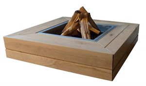 holzbefeuerter Garten-Feuerkorb / mit Grill