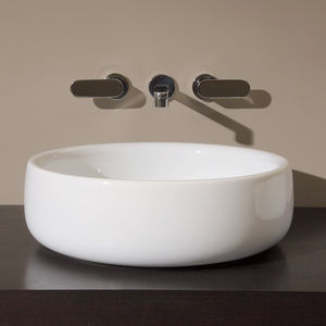 Aufsatzwaschbecken / rund / Keramik / modern