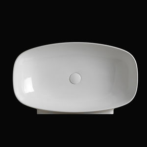 Aufsatzwaschbecken / oval / Keramik / modern