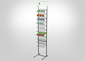 Ablageregal für Broschüren / Metall / für Geschäfte