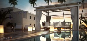selbsttragende Pergola / Aluminium / mit Sonnenschutzlamellen / nach Maß