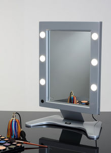 Stell--Spiegel / modern / rechteckig / für Schönheitssalon