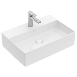 Aufsatzwaschbecken / rechteckig / Keramik / modern