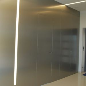 Innentür / für begehbaren Schrank / einflügelig / Aluminium