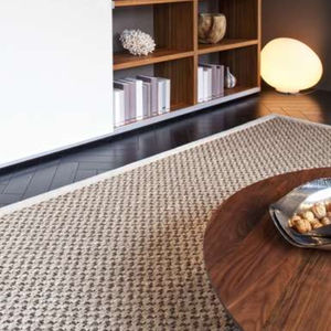 moderner Teppich / uni / Sisal / rechteckig