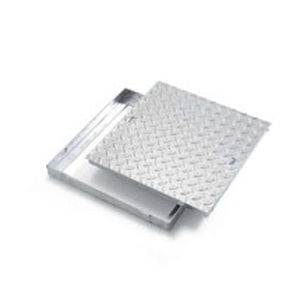 Schachtdeckel / verzinkter Stahl / quadratisch / Fertigbau