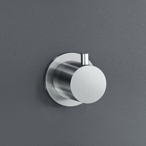 Einhebelmischer für Badewanne / wandmontiert / Edelstahl / thermostatisch