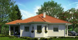 Fertigbauhaus / Bungalow-Stil / modern / aus Holz