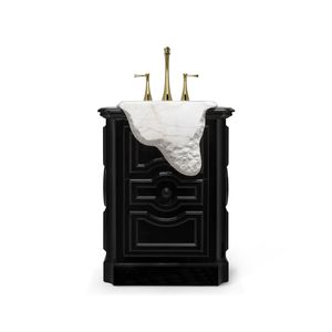 freistehender Waschtisch-Unterschrank / lackiertes Holz / modern / Schubladen