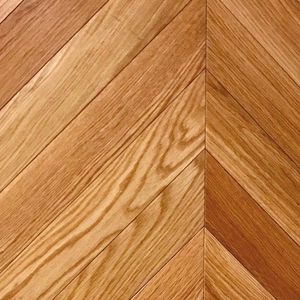 Massivparkett / verklebt / Massivholz / lackiert