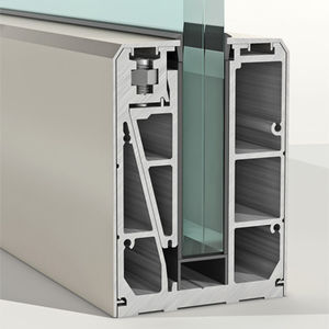 Aluminiumbefestigungssystem / für Platten / für Geländer / für Klemmprofilen