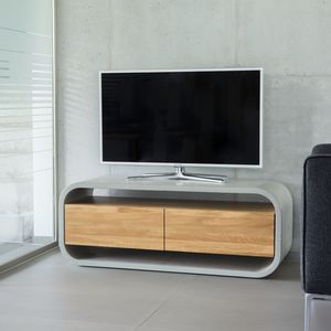 modernes Fernsehmöbel / lowboard / für Hotelzimmer / aus Eiche