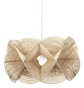 Hängelampe / modern / für Innenbereich / aus Rattan