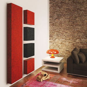 moderne Wohnwand / lackiertes MDF