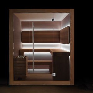 finnische Sauna / für Privatgebrauch / Objektmöbel / Holz