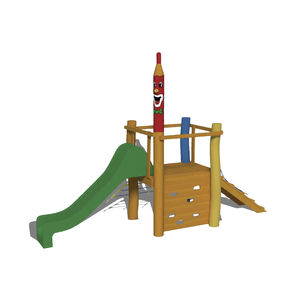 Spielplatzgerät für Spielplätze / Holz / Edelstahl